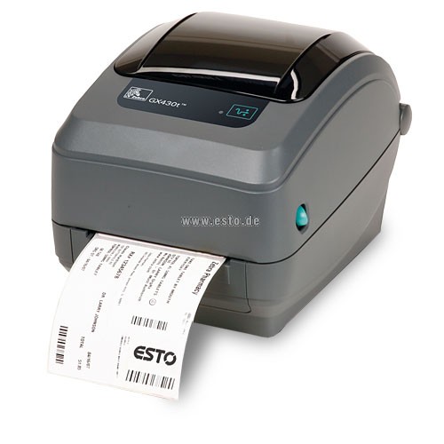 Zebra GX430t Thermotransfer 300 dpi, mit Abreisskante / Ethernet, GX43-102420-000